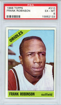 Frank Robinson 1966 Topps Card #310 (Psa Ex-Mt 6)