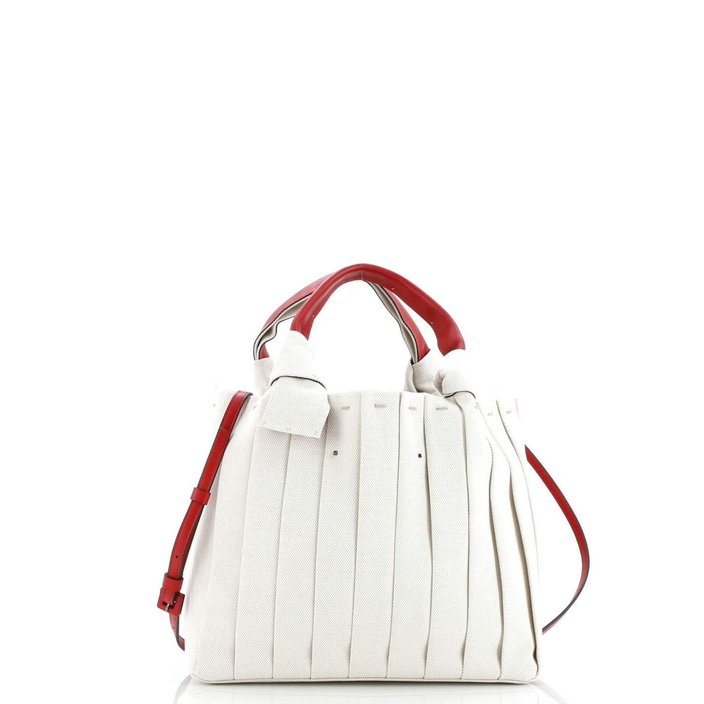 Valentino Garavani Atelier 05 Tote Pleated Canvas Medium