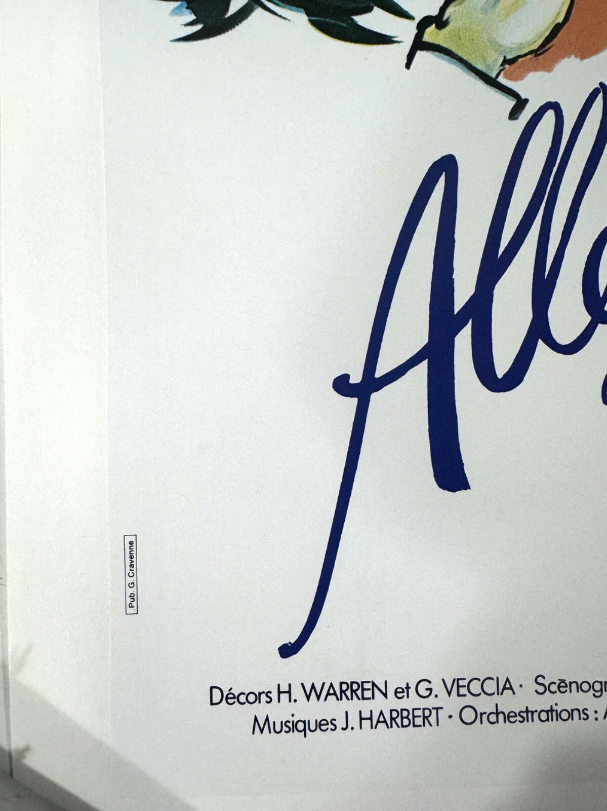 Lido Allez Lido Poster By Pierre Laurent Brenot On Linen Donn Arden