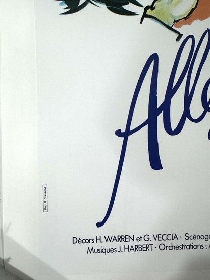 Lido Allez Lido Poster By Pierre Laurent Brenot On Linen Donn Arden