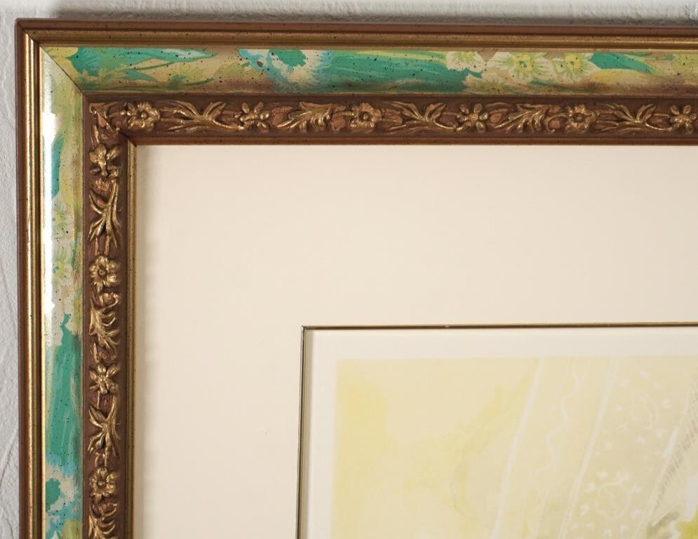 Joyeux - 'Bouquet' Limited Edition Lithograph, Signed, Framed, Authentic