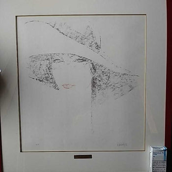 Amleto Dalla Costa Pencil Signed Original Silkscreen Serigraph Framed