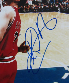 Karl Malone Hof Autographed 16X20 Photo Utah Jazz