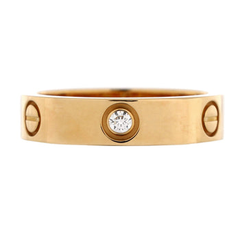 Diamonds Cartier Love 3 Diamonds Band Ring 18K Yellow Gold with