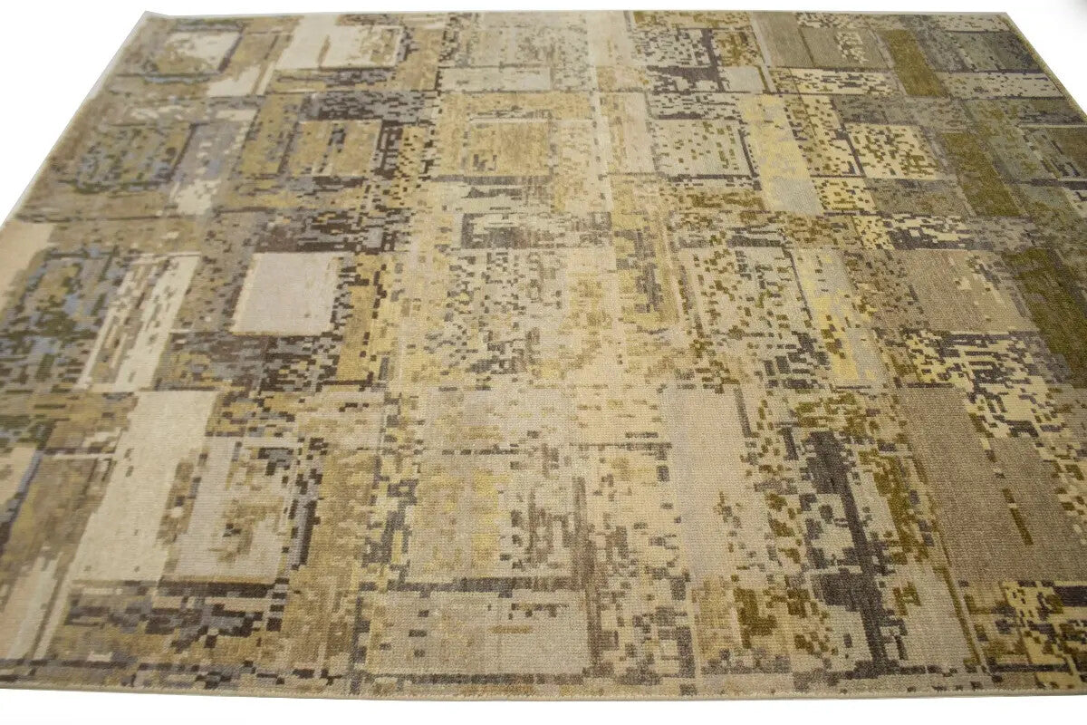 Contemporary Modern Rug Abstract Design Living &