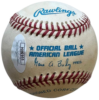 Larry Doby Autographed Official American League Baseball (Jsa)