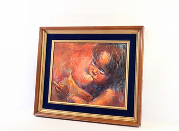Garth Bayley Original Oil Painting The Gaze South African/British Artist Signed