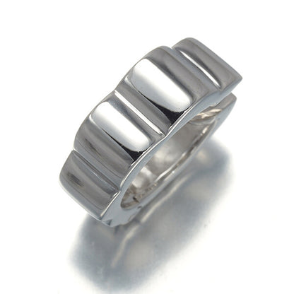 Chanel Earrings Profile De Camelia Hoop Right Single 18K 750 White Gold
