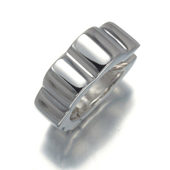 Chanel Earrings Profile De Camelia Hoop Right Single 18K 750 White Gold