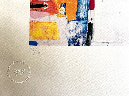 Robert Rauschenberg Lithograph Coa Numbered Stamp
