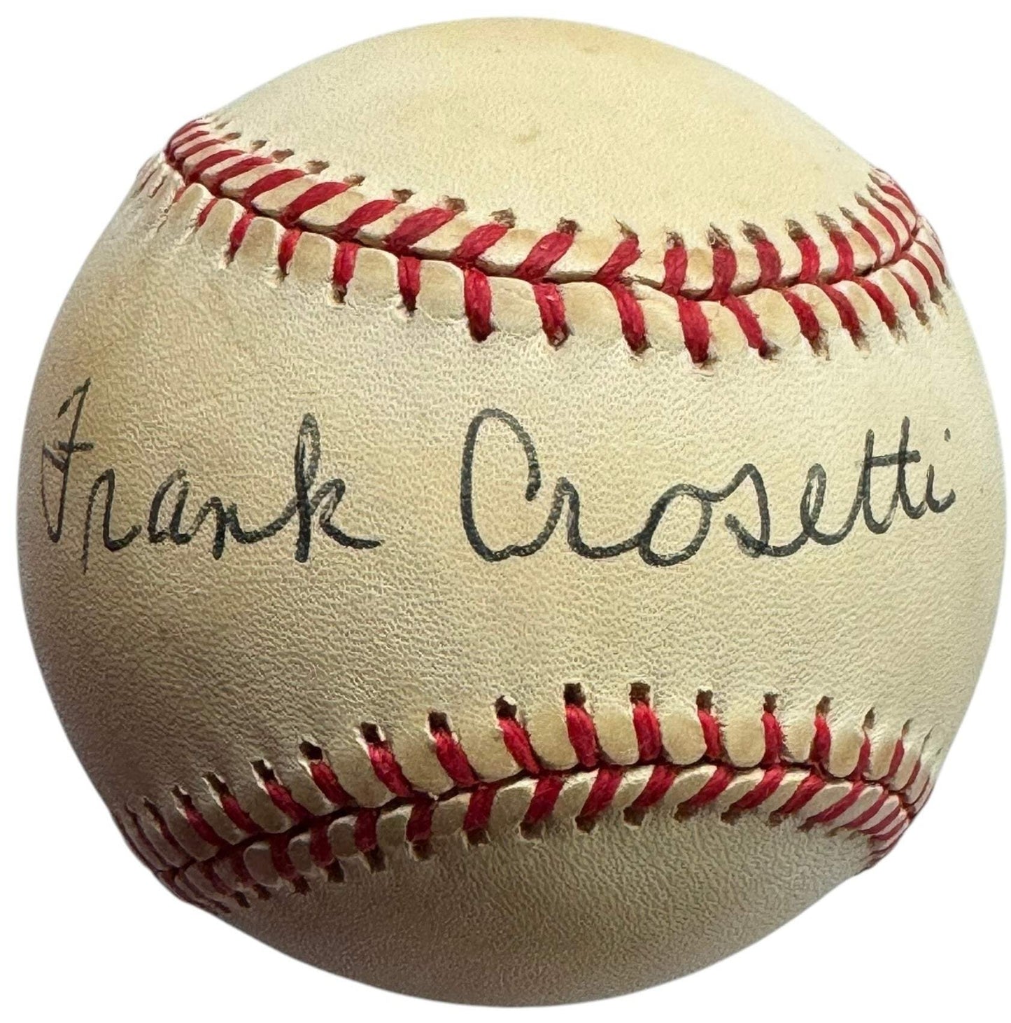 Baseball Frank Crosetti Autographed Official American League