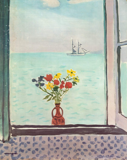 Albert Marquet Fenetre A La Goulette " Offset Lithograph Impr