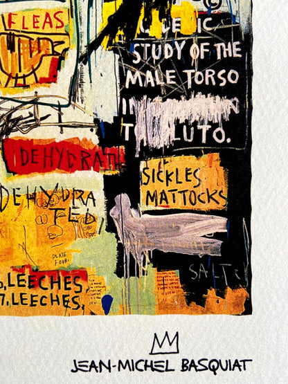 Jean-Michel Basquiat Lithograph Signed Numbered COA by Hand