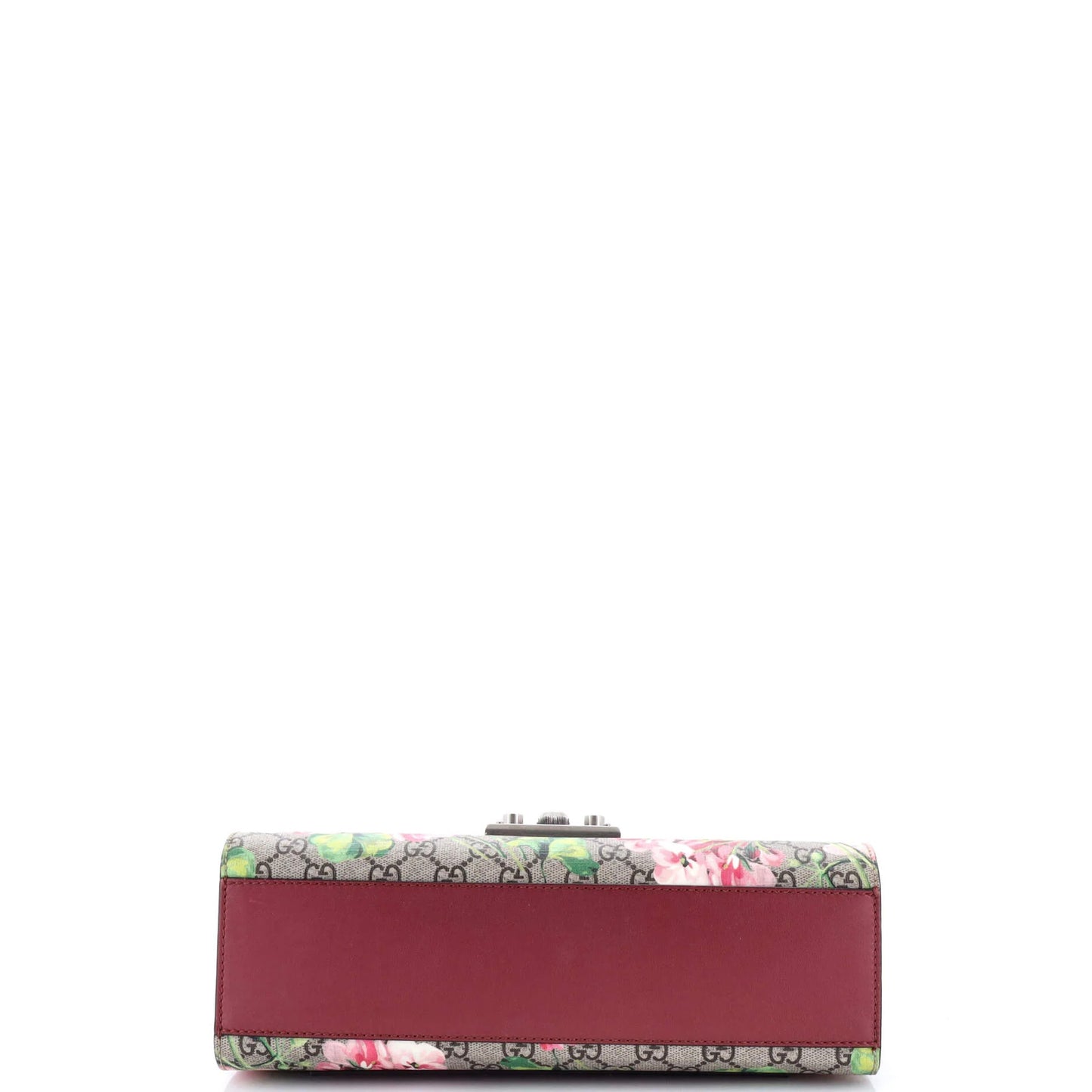 Gucci Padlock Shoulder Bag Blooms Print Gg Coated Canvas Medium