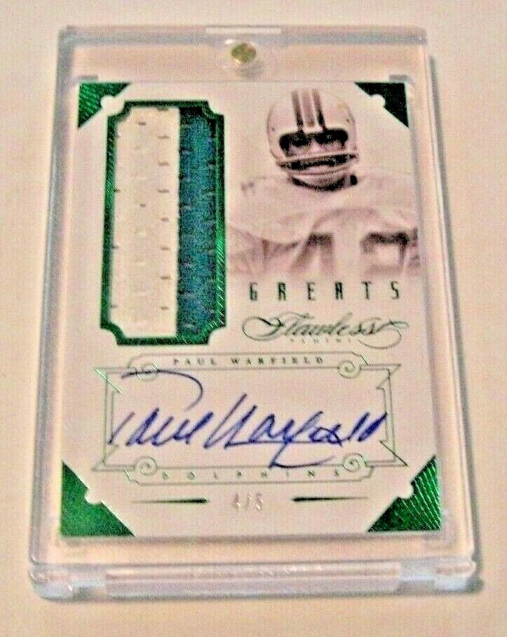 Paul Warfield 2014 Flawless Greats 2-Color Game