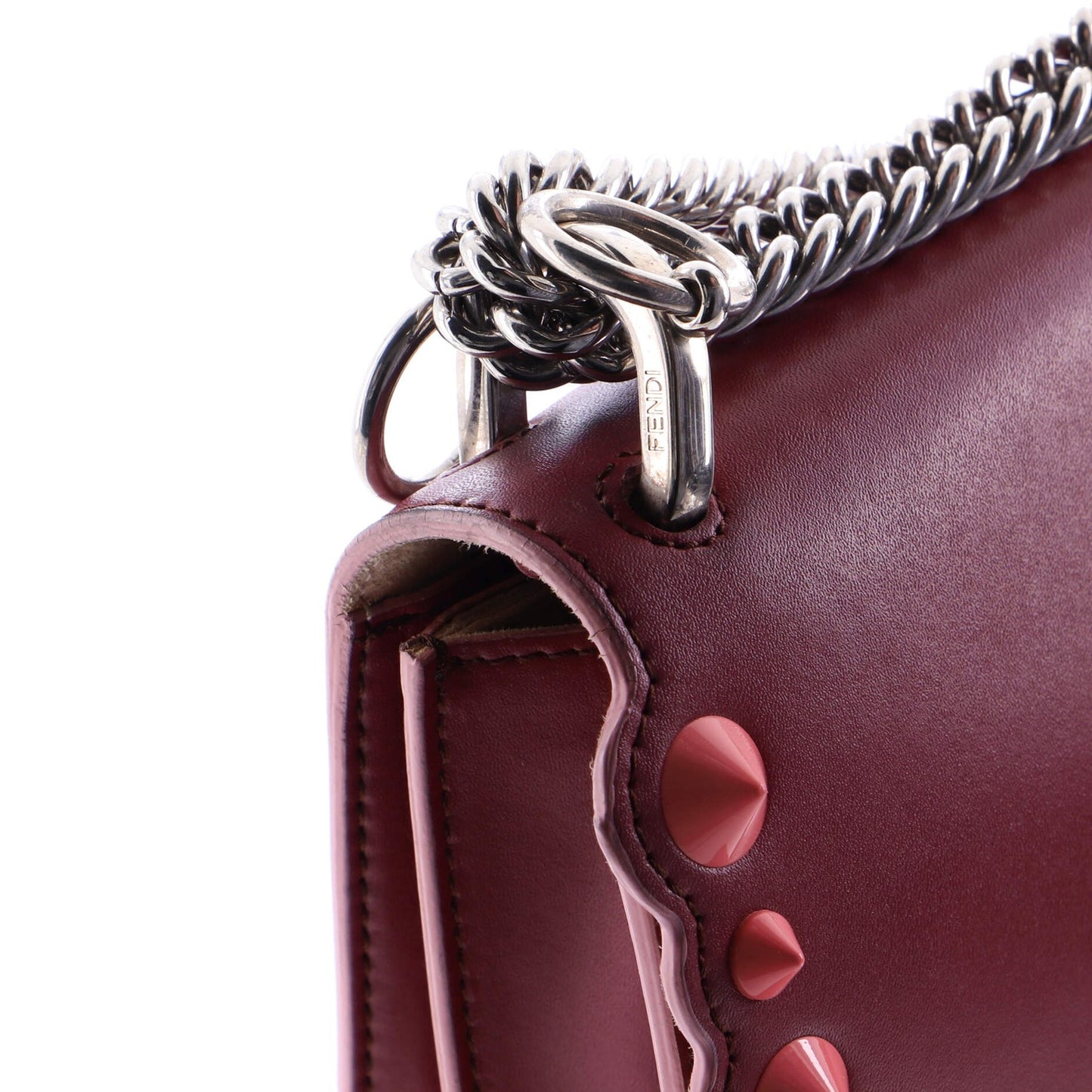 Fendi Kan I Bag Studded Leather Small