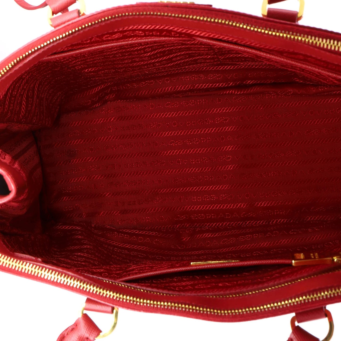 Prada Double Zip Lux Tote Saffiano Leather Large