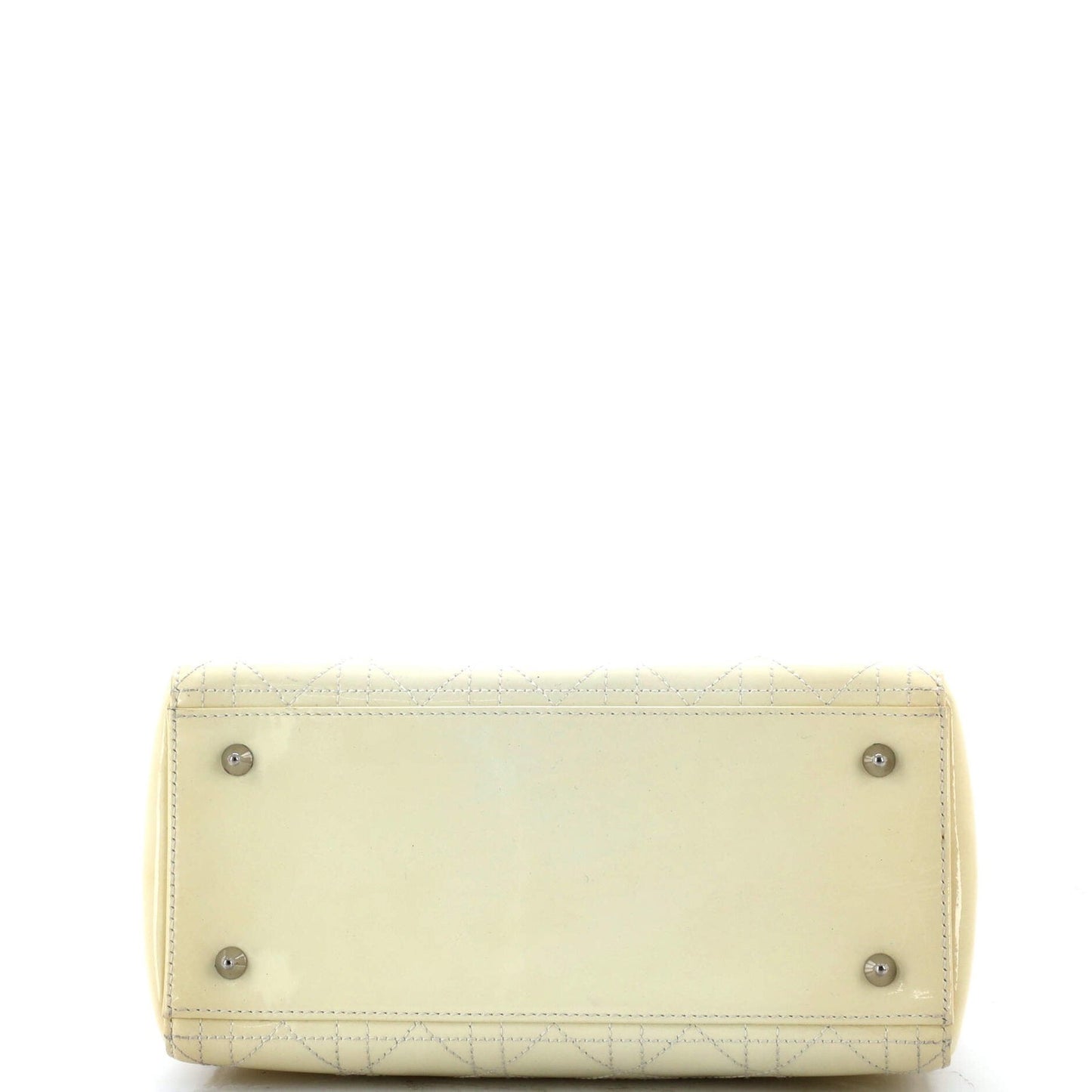 Christian Dior Lady Dior Bag Cannage Quilt Patent Medium