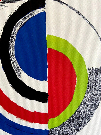 Sonia Delaunay Lithograph Coa Signed Op Numbered By Hand Crayon