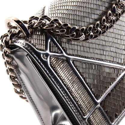 Christian Dior Diorama Flap Bag Beaded Leather Small