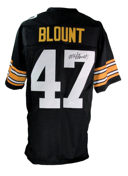 Mel Blount Hof Autographed Black Custom Football