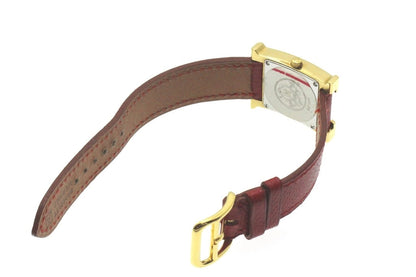 Hermes H Watch Hh1.201 Gp Red Dial Quartz