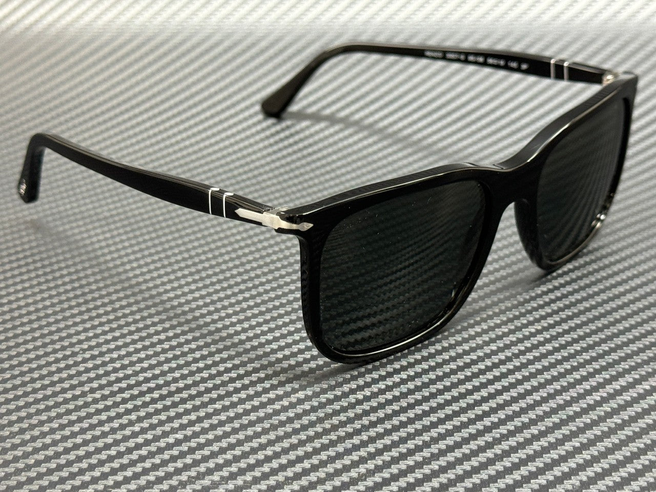 PERSOL PO3357S 95 58 RENZO Black Green Polarized Unisex 56 mm Sunglasses