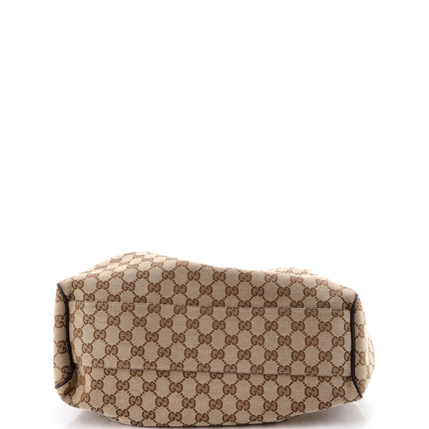 Gucci Sukey Tote Gg Canvas With Leather Medium