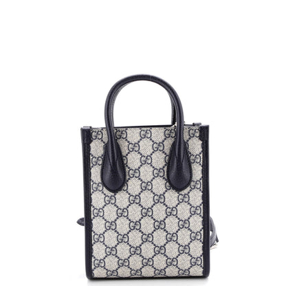 Gucci Interlocking G Patch Tote Gg Coated Canvas Mini