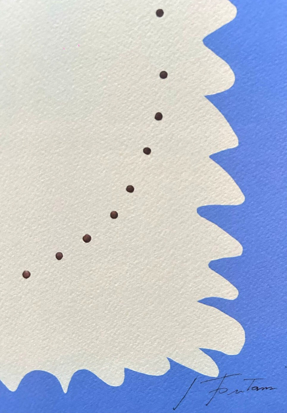 Lucio Fontana Lithograph 1978 Coa Signed In Pen