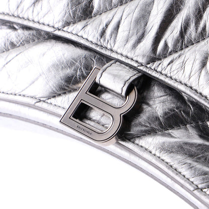 Balenciaga Crush Chain Flap Bag Quilted Crushed Calfskin Small