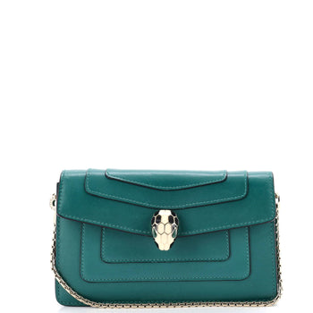 Bvlgari Serpenti Forever Chain Clutch Leather Mini