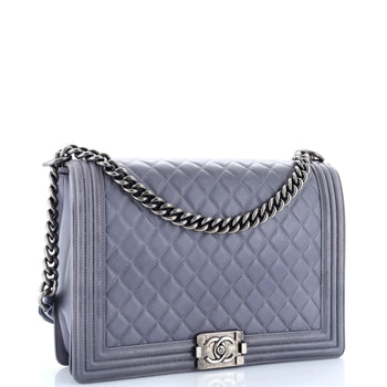 Chanel Boy Flap Bag Quilted Lambskin Large