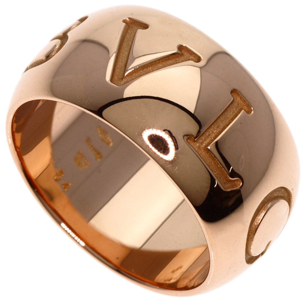 BVLGARI   Ring Mono logo ring # 54 K18 Pink Gold