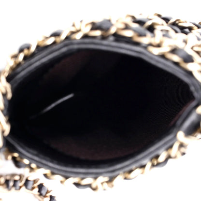 Chanel Tech Me Out Clutch With Chain Lambskin