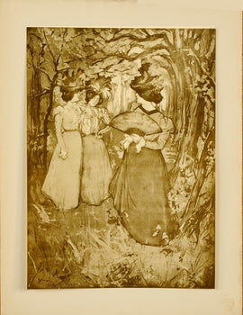 Original Vintage French Poster Menuet D'Automne By Robbe Moderne 1897