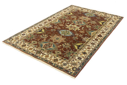 5X8 Ft Farmhouse Tribal Geometric Rug