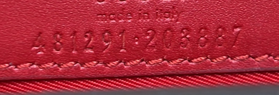 Gucci Cherries Wallet On Chain Gg Coated Canvas Mini