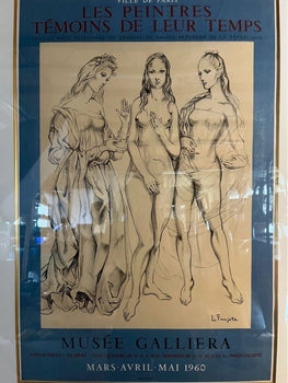Lonard Foujita -1960 Lithograph Poster 
