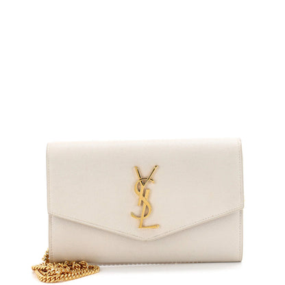 Saint Laurent Uptown Chain Wallet Leather