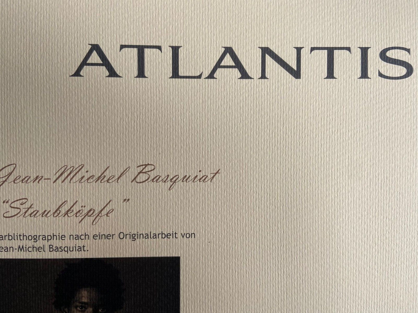 Jean-Michel Basquiat Lithograph Signed Coa, Numbered In Pencil