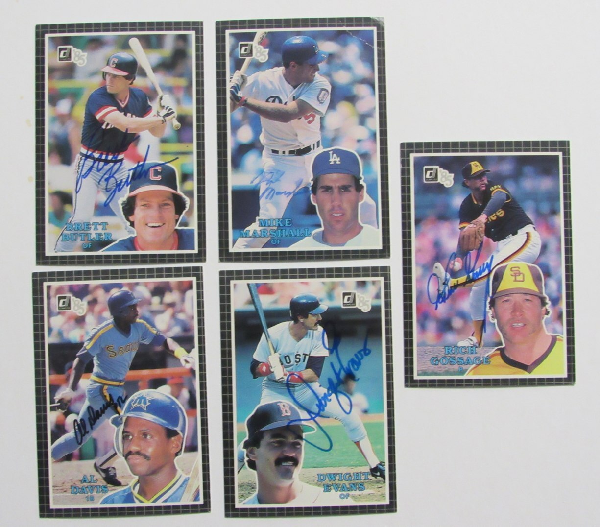 166772 Lot of 23 Signed/ Autograph 1985 Donruss Action All Stars Jumbo Postcards