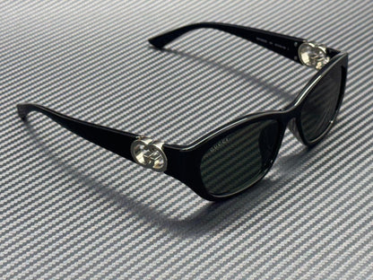 GUCCI GG1826SK 001 Black Grey Women's Large 57 mm Sunglasses