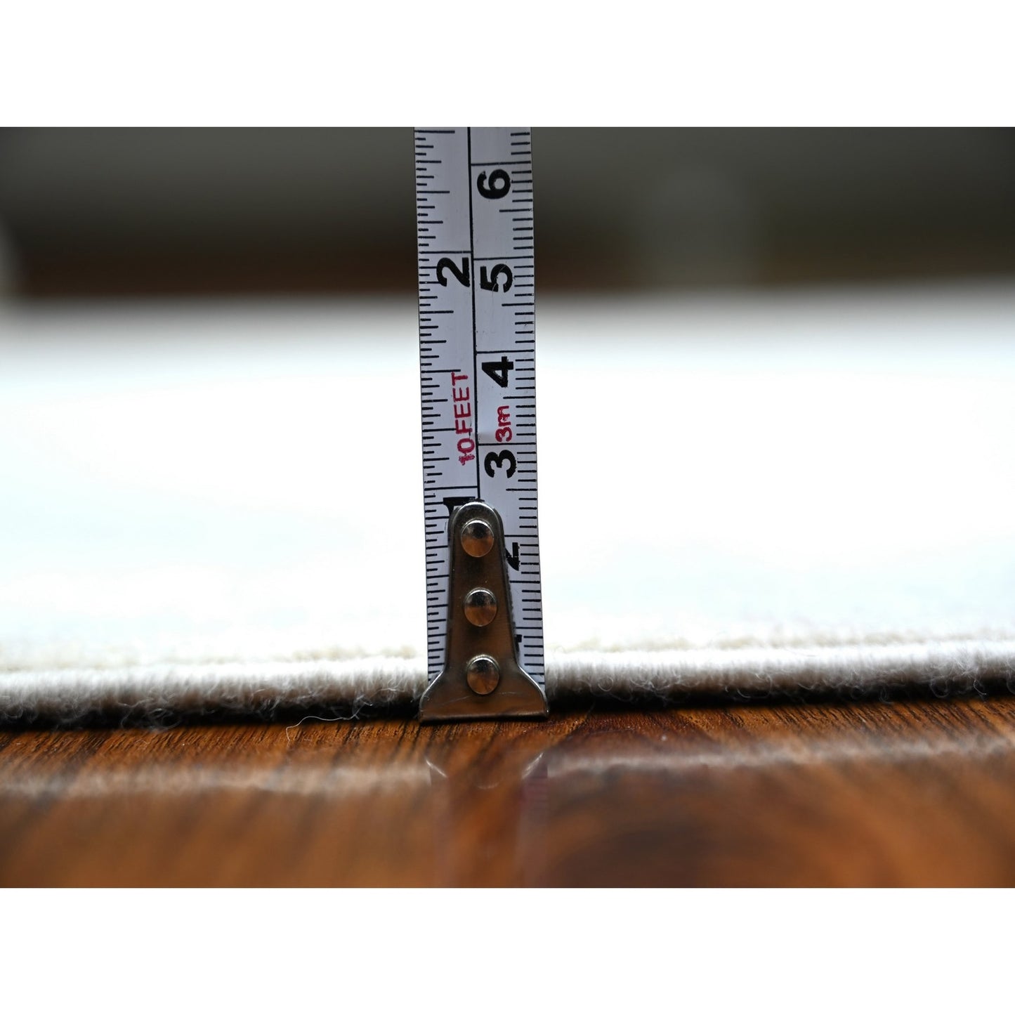 4'X5'9'' White Wash Peshawar Wool Hand Knotted Oriental Rug