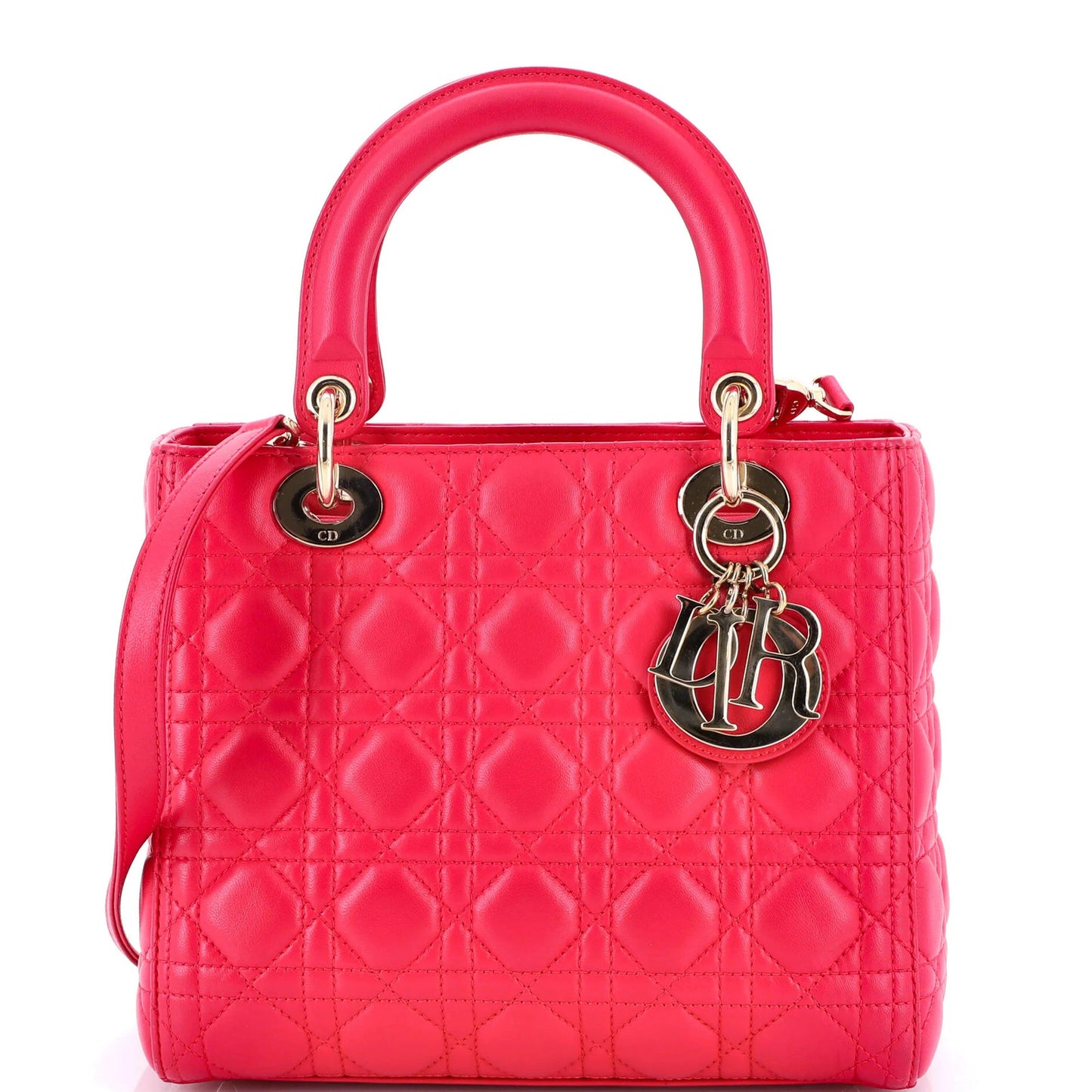 Christian Dior Lady Dior Bag Cannage Quilt Lambskin Medium