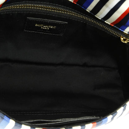 Saint Laurent Jamie Flap Bag Quilted Printed Silk Medium