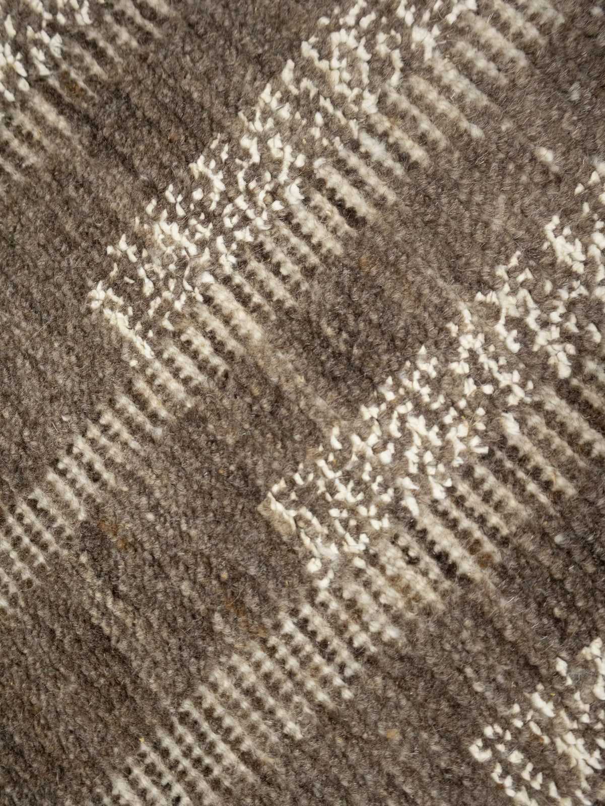 8x10 Hand-Knotted Bas-Relief Modern Oriental Rug Brown Wool Area Carpet