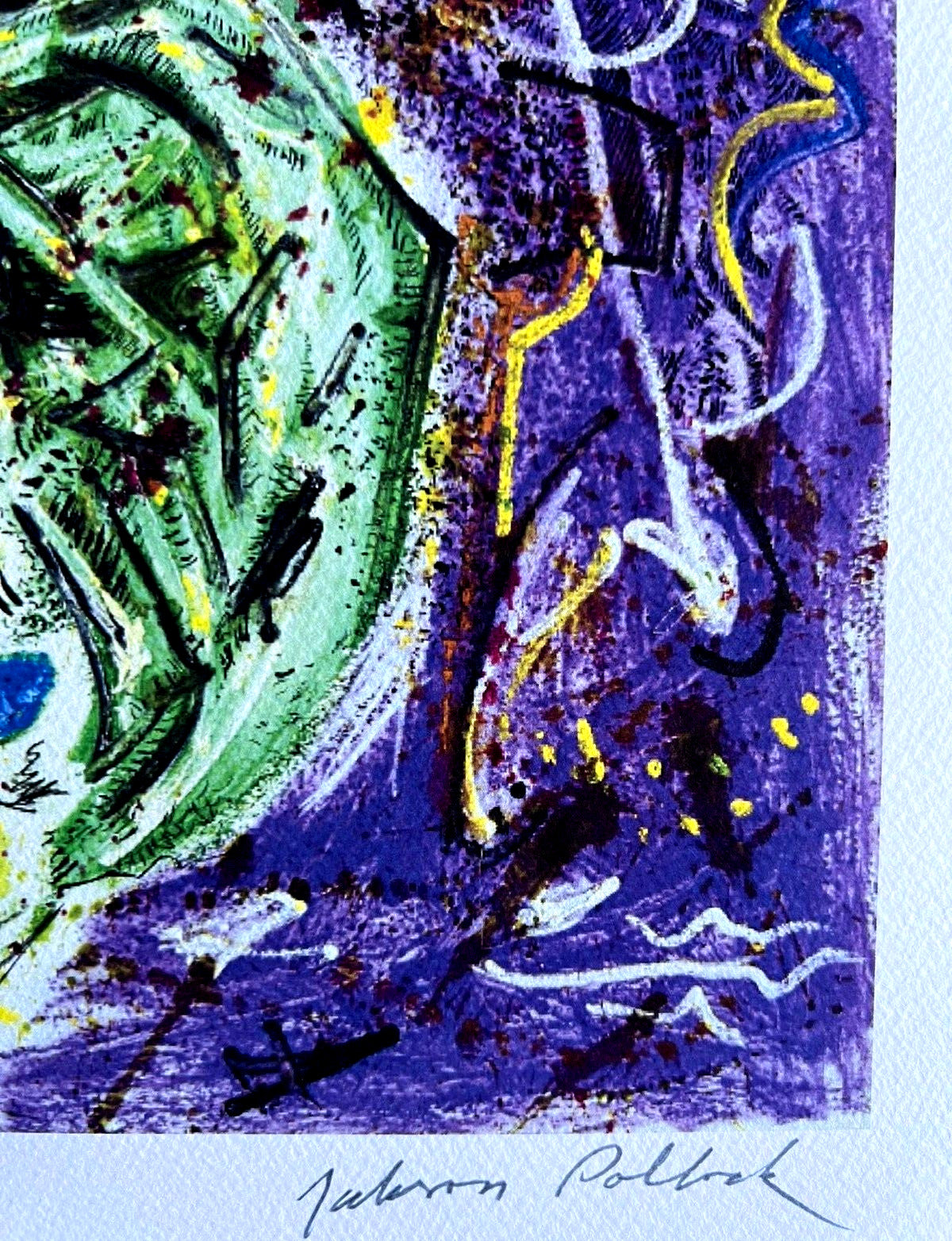 Jackson Pollock Action Painting Coa Signed Numbered By Hand