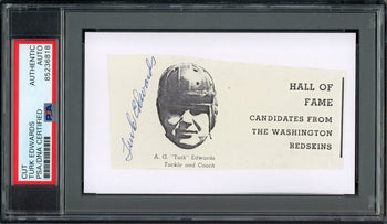 Turk Edwards Hof Signed/Auto Cut Photo On 3X5