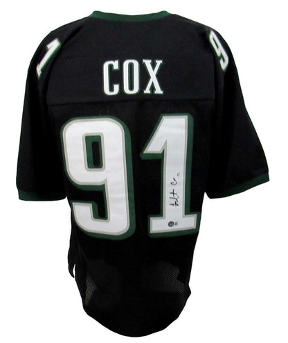 Fletcher Cox Signed/Auto Eagles Black Custom Football Jersey  Xl Beckett 164518